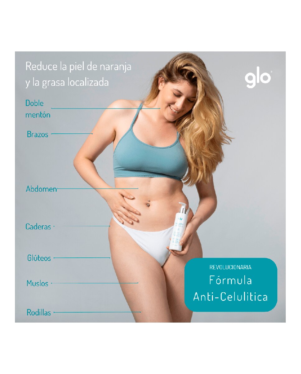 Crema corporal anticelulítica reductora intensiva Sculpt910 Glo - 200 ml 5