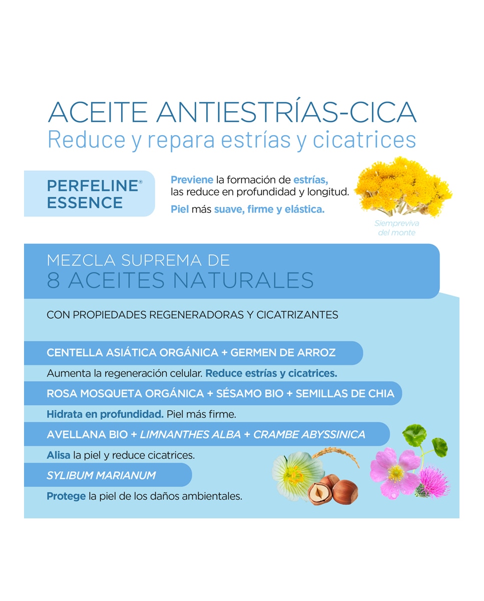 Aceite antiestrías cica intensive reductor cicatrices y marcas 100 ml Elifexir - 100 ml 5