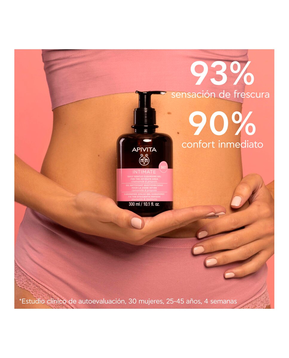 Gel Suave Higiene Íntima Apivita - 300 ml 4
