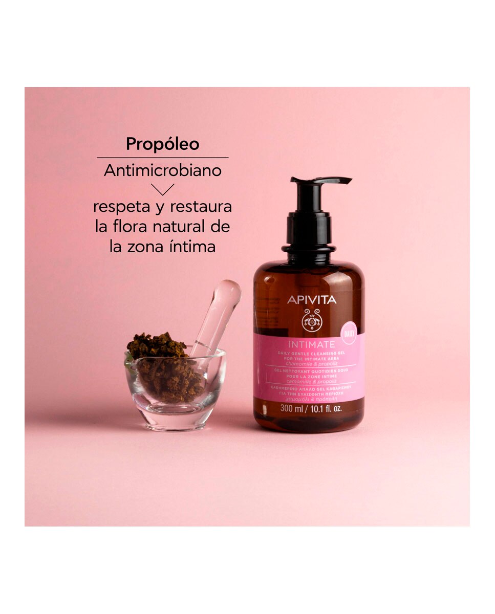 Gel Suave Higiene Íntima Apivita - 300 ml 5