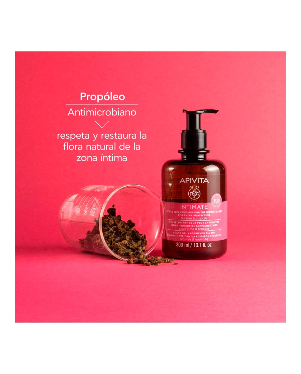 Gel Suave Higiene Íntima Protección Extra Apivita - 300 ml 5