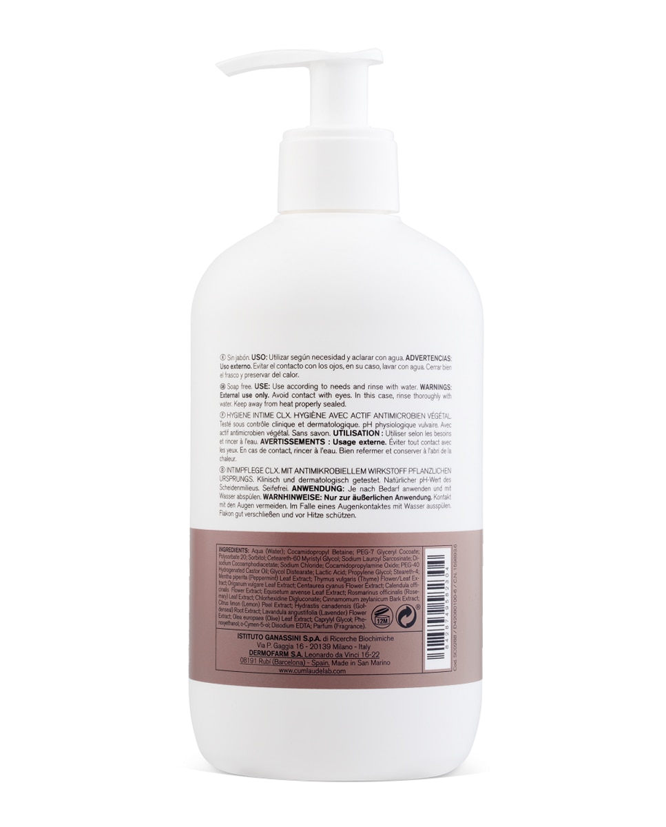 Gel Limpiador Higiene Íntima Diaria 500 ml Cumlaude Lab - 500 ml 2