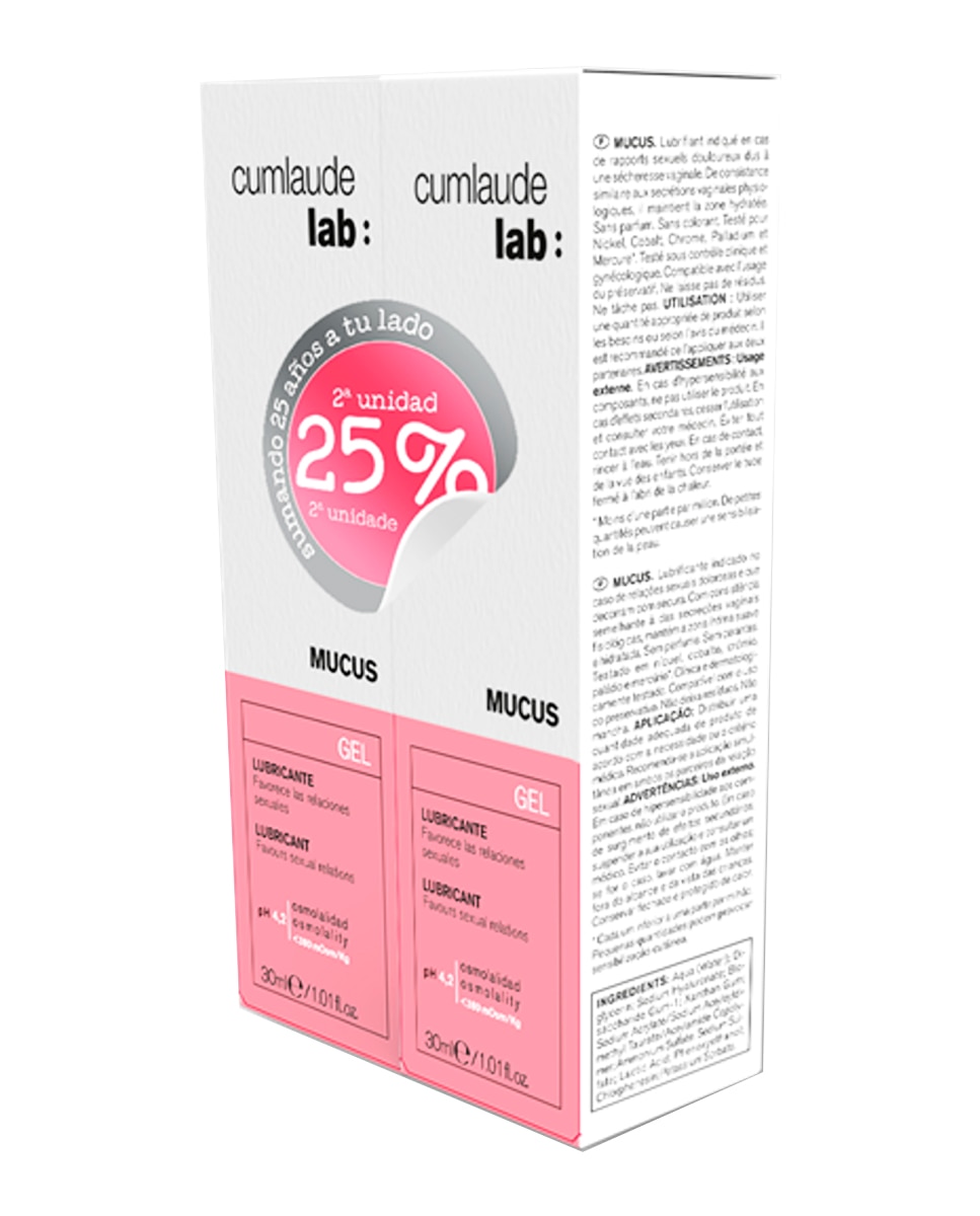 cumlaude gel lubricante íntimo Cumlaude Lab - Mucus Gel Lubricante Íntimo, Hidrata Suaviza Zona Íntima,  con Ácido Hialurónico Láctico, Sin Perfume