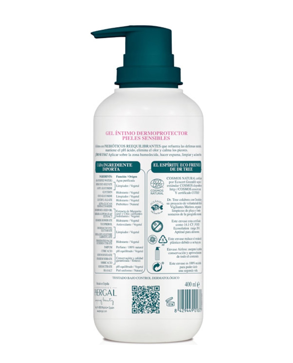 Imagen 2 de Gel Íntimo Natural Piel Sensible 400 ml ' Dr. Tree - 400 ml