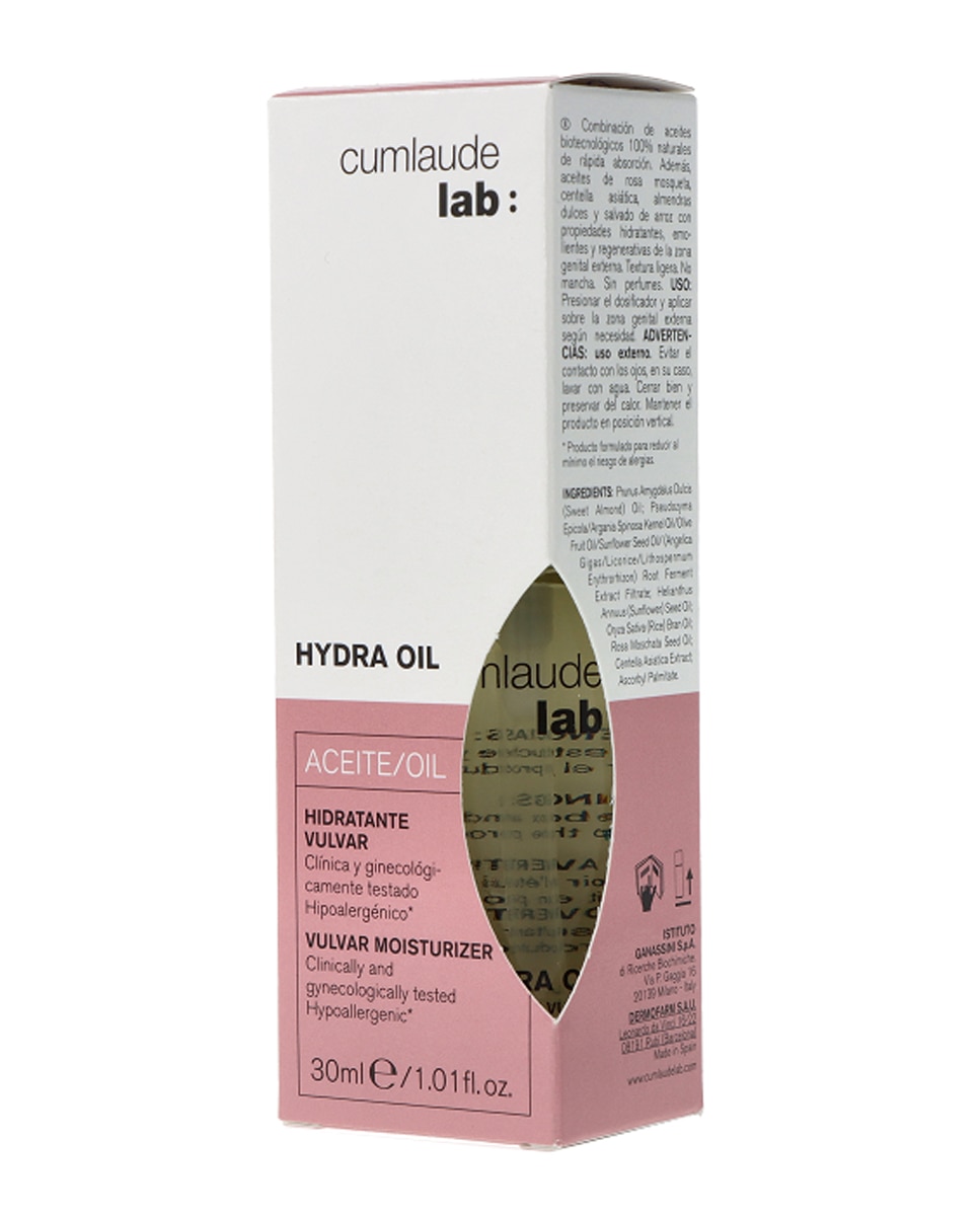 Aceite vulvar hidratante Lab Hydra oil 30 ml Cumlaude Lab 2