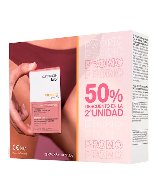 Imagen 0 de Duo Óvulos Vaginales Prebiotic Cumlaude