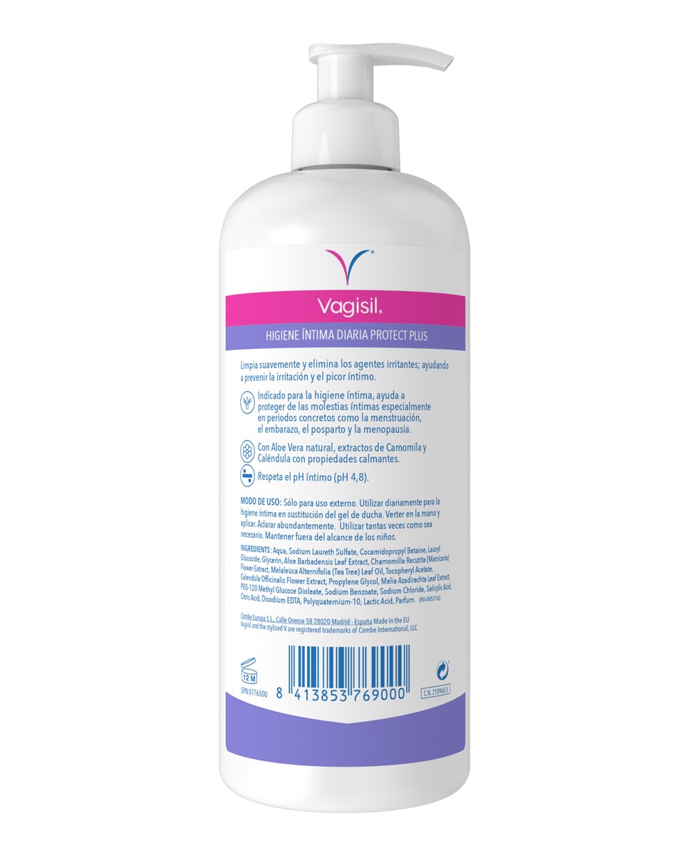 Imagen 2 de Gel Intimo Diario Protect Plus Antibacteriano 500 Ml Vagisil - 500 ml