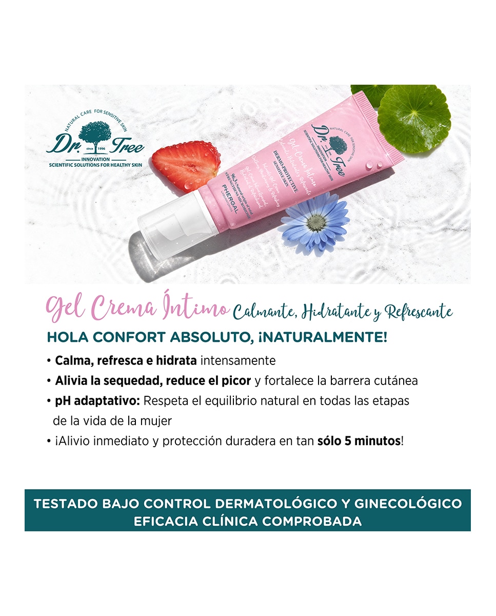 Gel-Crema Íntimo Externo Calmante, Hidratante Y Refrescante 50 Ml Dr. Tree 3