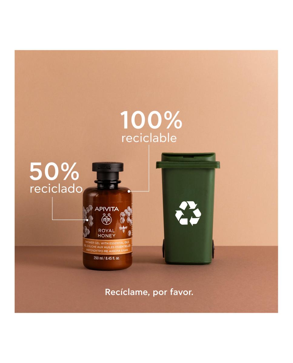 Gel De Baño Con Aceites Esenciales Royal Honey Apivita - 250 ml 6