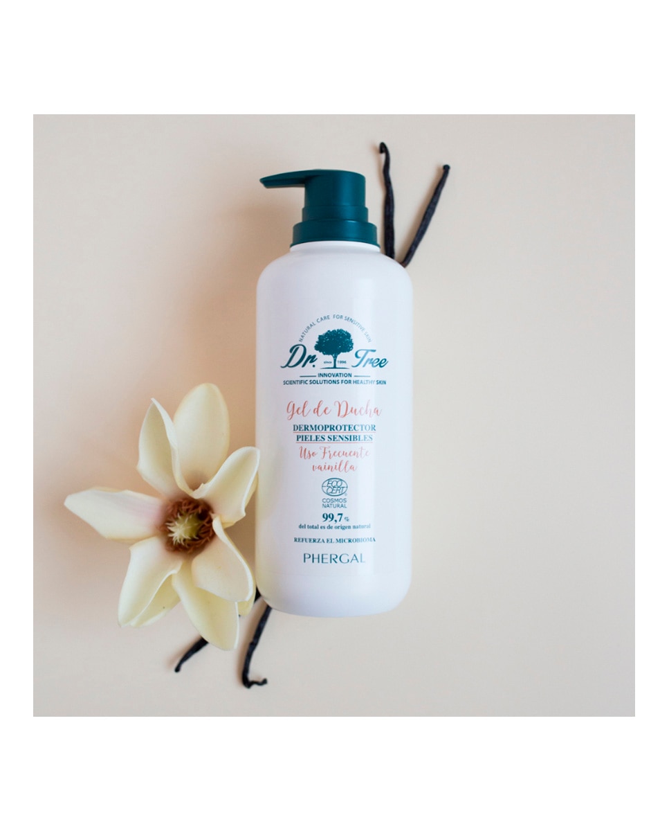 Imagen 3 de Gel de Ducha Vainilla Natural Uso Frecuente Piel Sensible 500 ml Dr. Tree - 500 ml