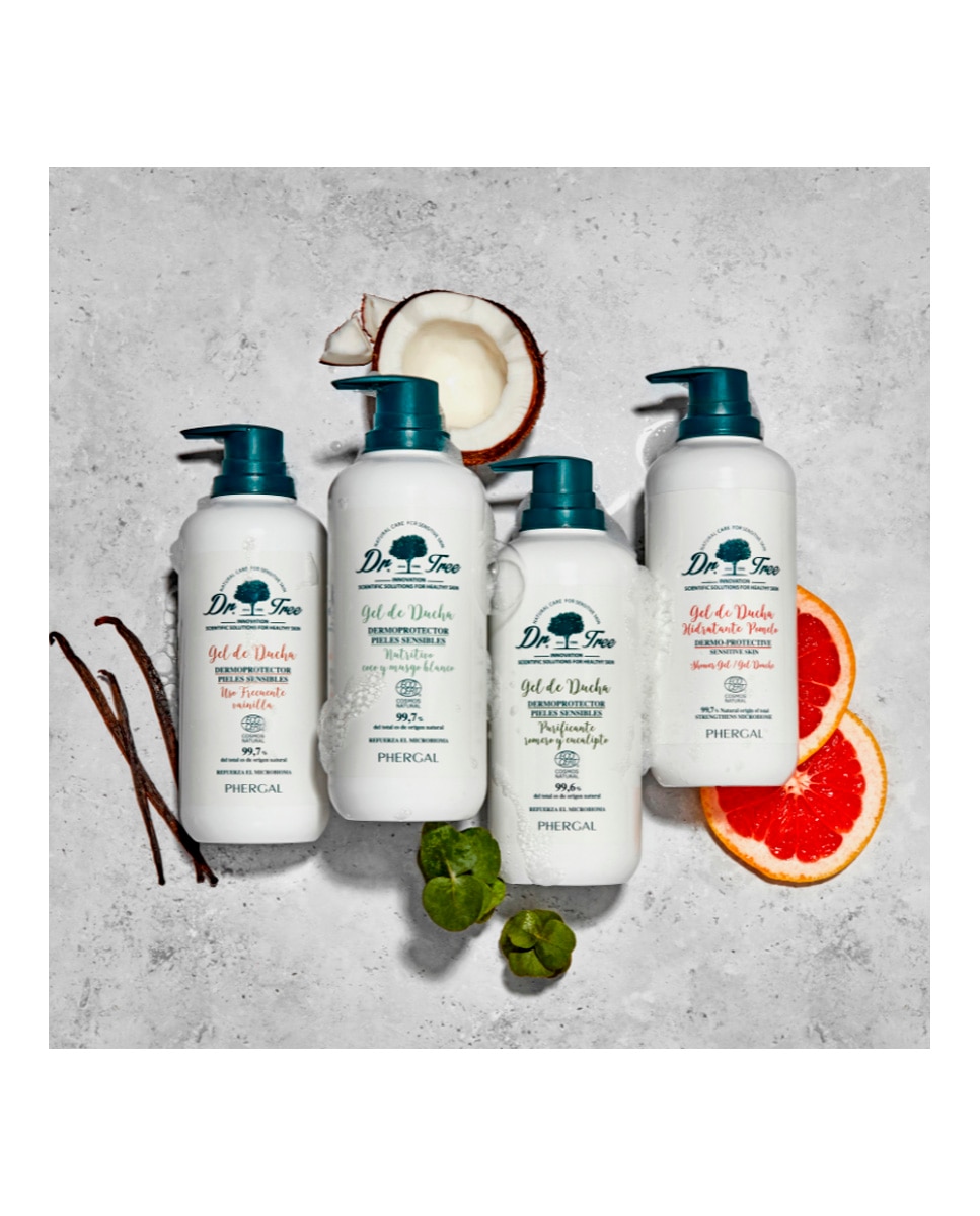 Gel de Ducha Pomelo Natural Hidratante Piel Sensible Dr. Tree - 500 ml 2
