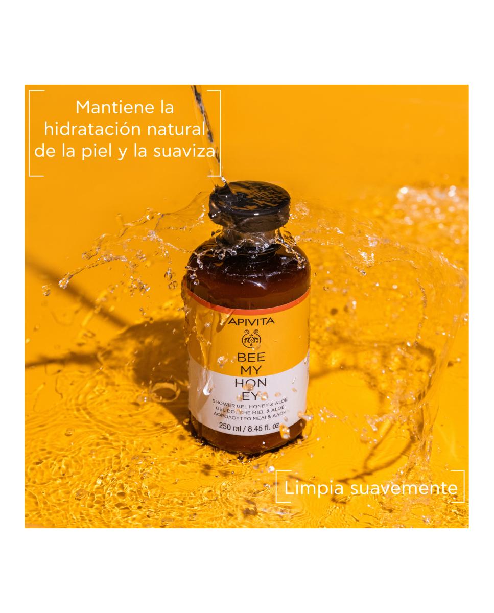 Imagen 2 de Gel De Baño Miel & Aloe Bee My Honey  250 Ml Apivita