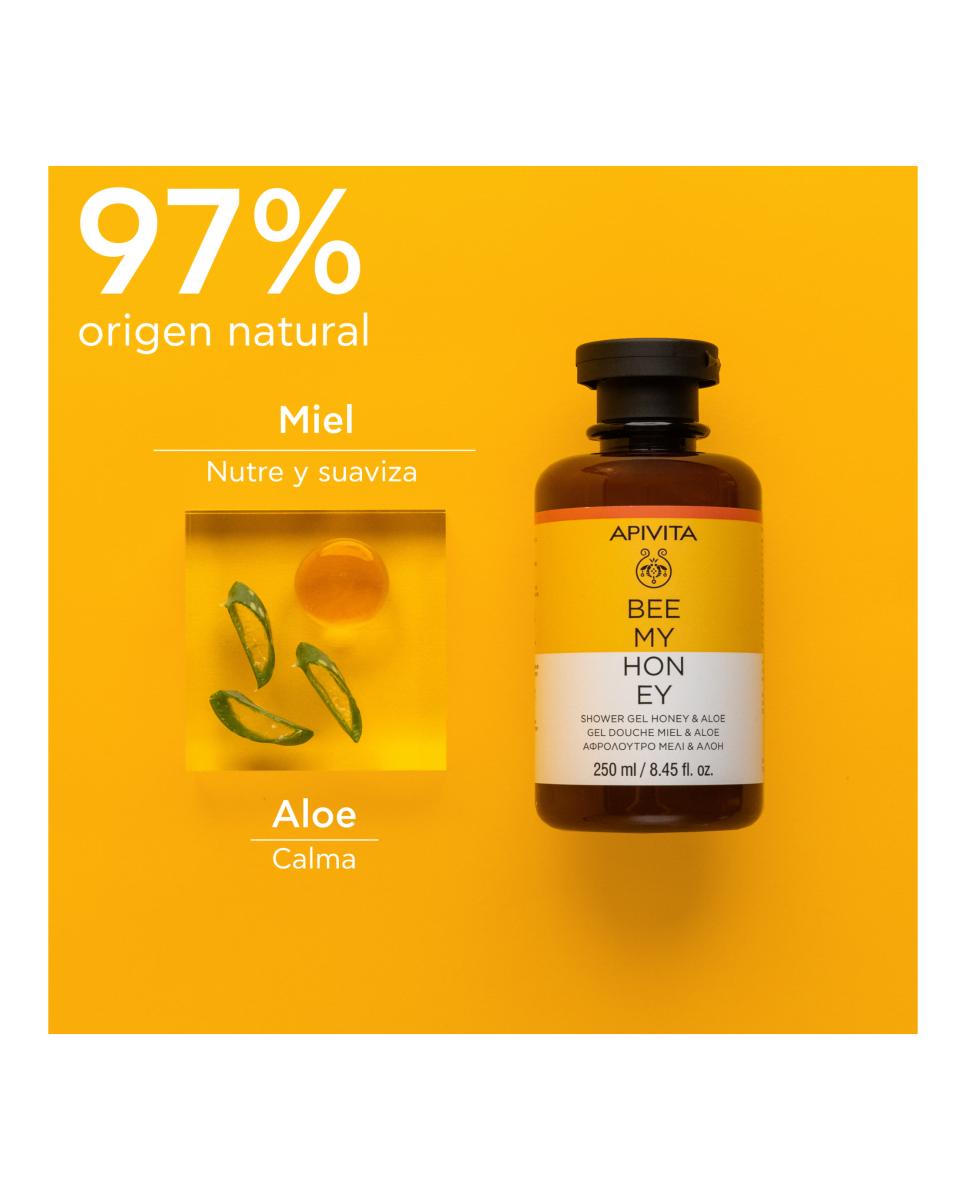 Imagen 3 de Gel De Baño Miel & Aloe Bee My Honey  250 Ml Apivita