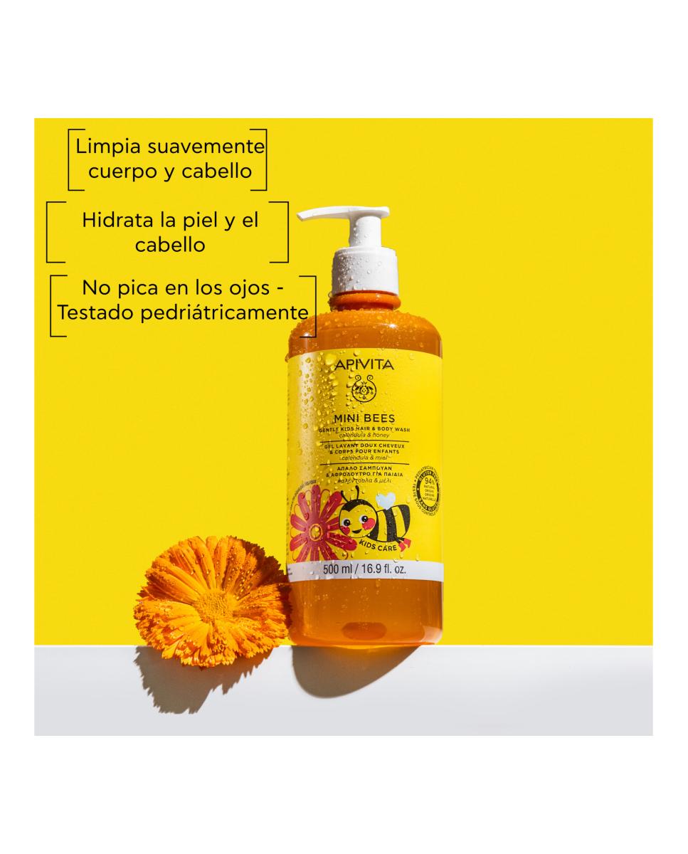 Gel & Champú Suave Para Niños 500 Ml Apivita - 500 ml 2