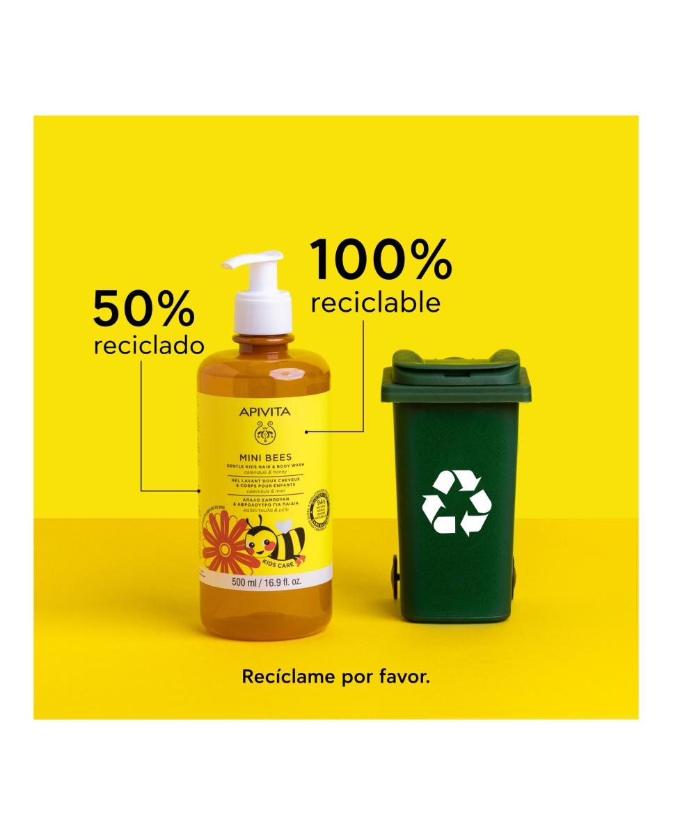 Gel & Champú Suave Para Niños 500 Ml Apivita - 500 ml 6