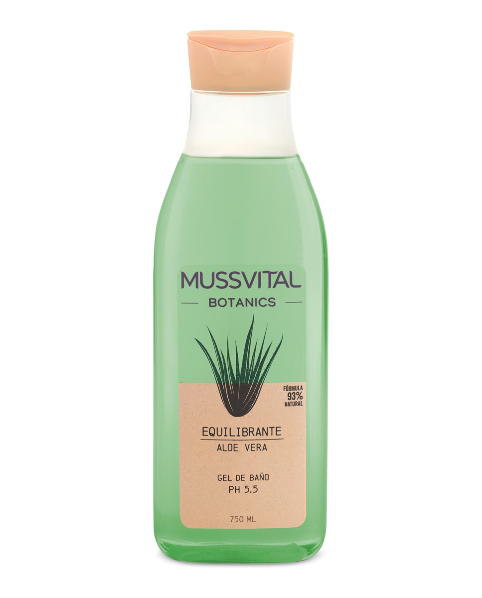 Gel de Baño Aloe Vera Mussvital Botanics - 750 ml 1