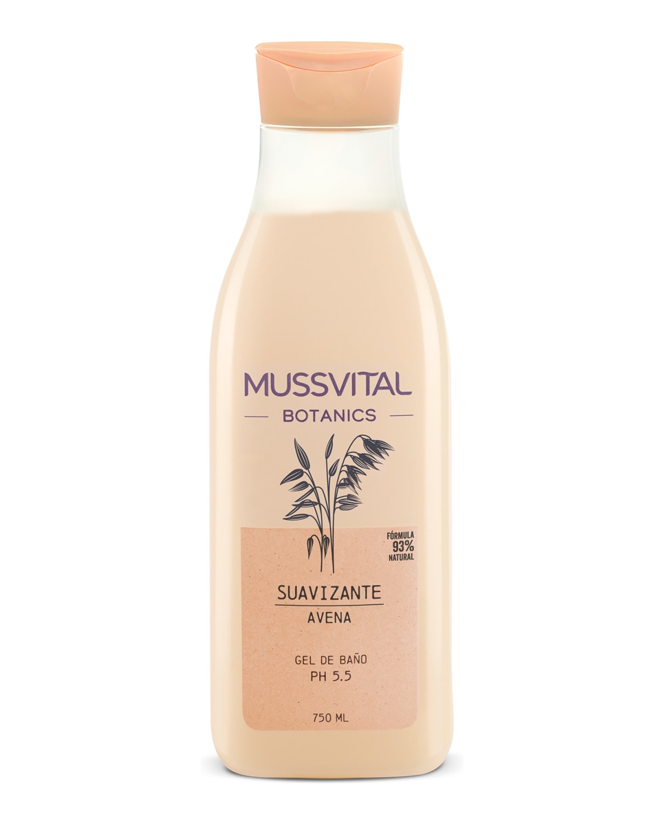 Imagen 1 de Gel de Baño Avena 750 ml Mussvital Botanics - 750 ml
