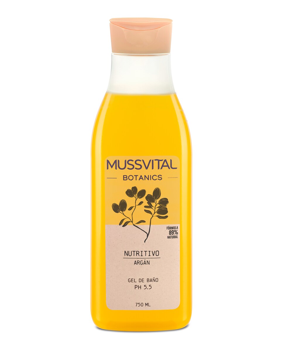 Gel de Baño Argán 750 ml Mussvital Botanics 1