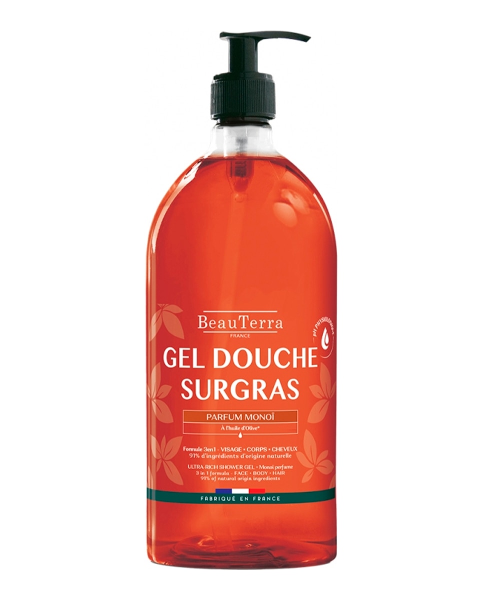 Beauterra - Gel de Ducha con Aceite de Monoi 1L Beauterra.