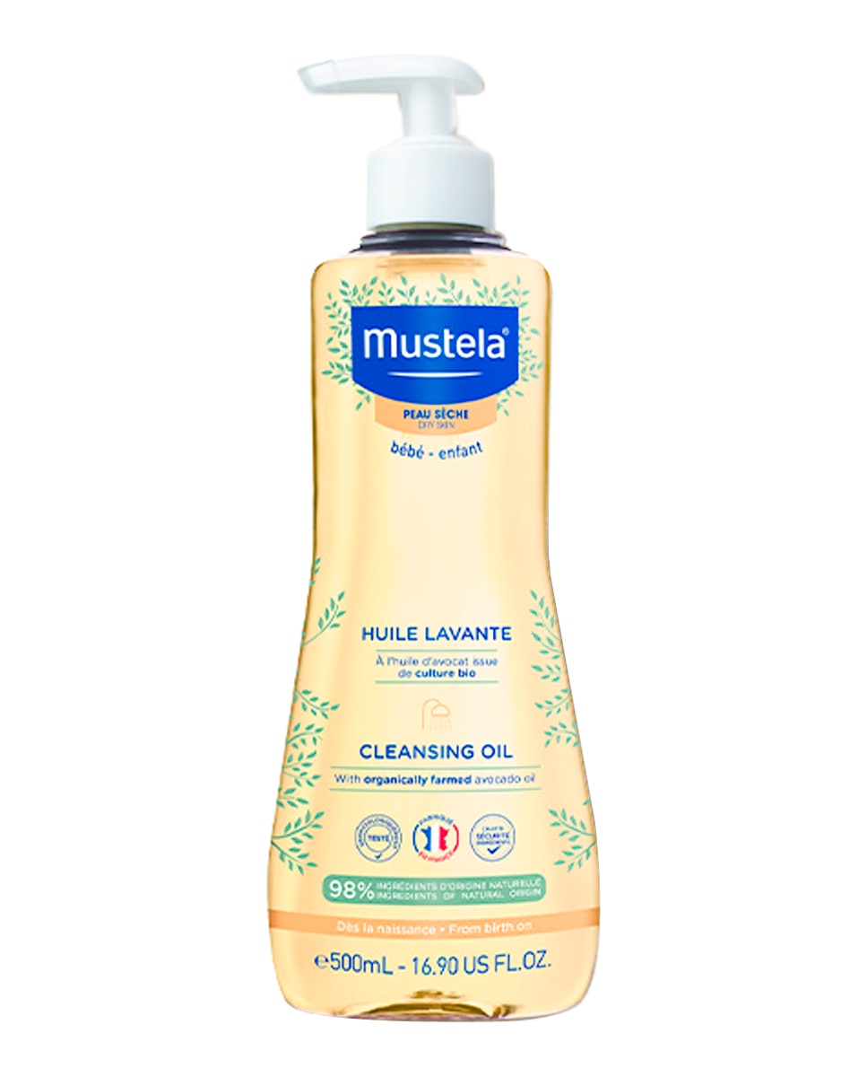 Mustela - Aceite de baño y ducha piel seca Mustela.