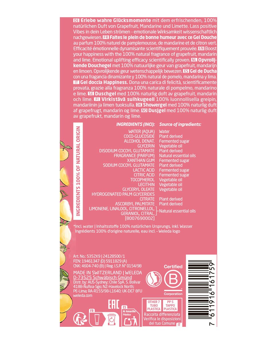 Gel de Ducha Pomelo 750 Ml Weleda - 750 ml 3