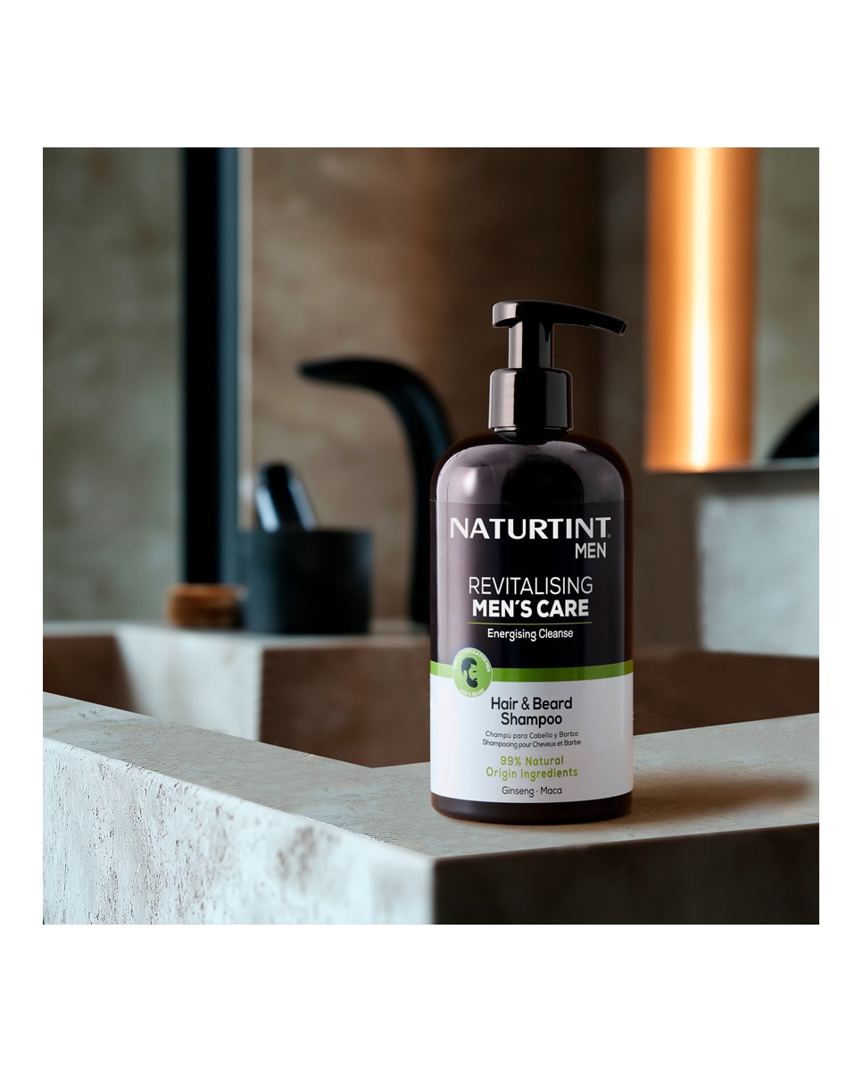 Imagen 2 de Champú Cabello Barba Anticaída Energizante 500 ml Naturtint Men - 500 ml