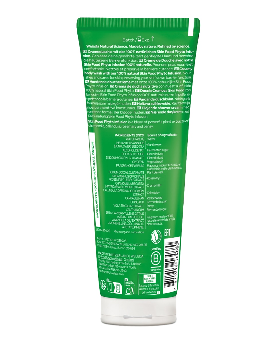Gel De Ducha Cremoso Skin Food 200 Ml Weleda - 200 ml 3