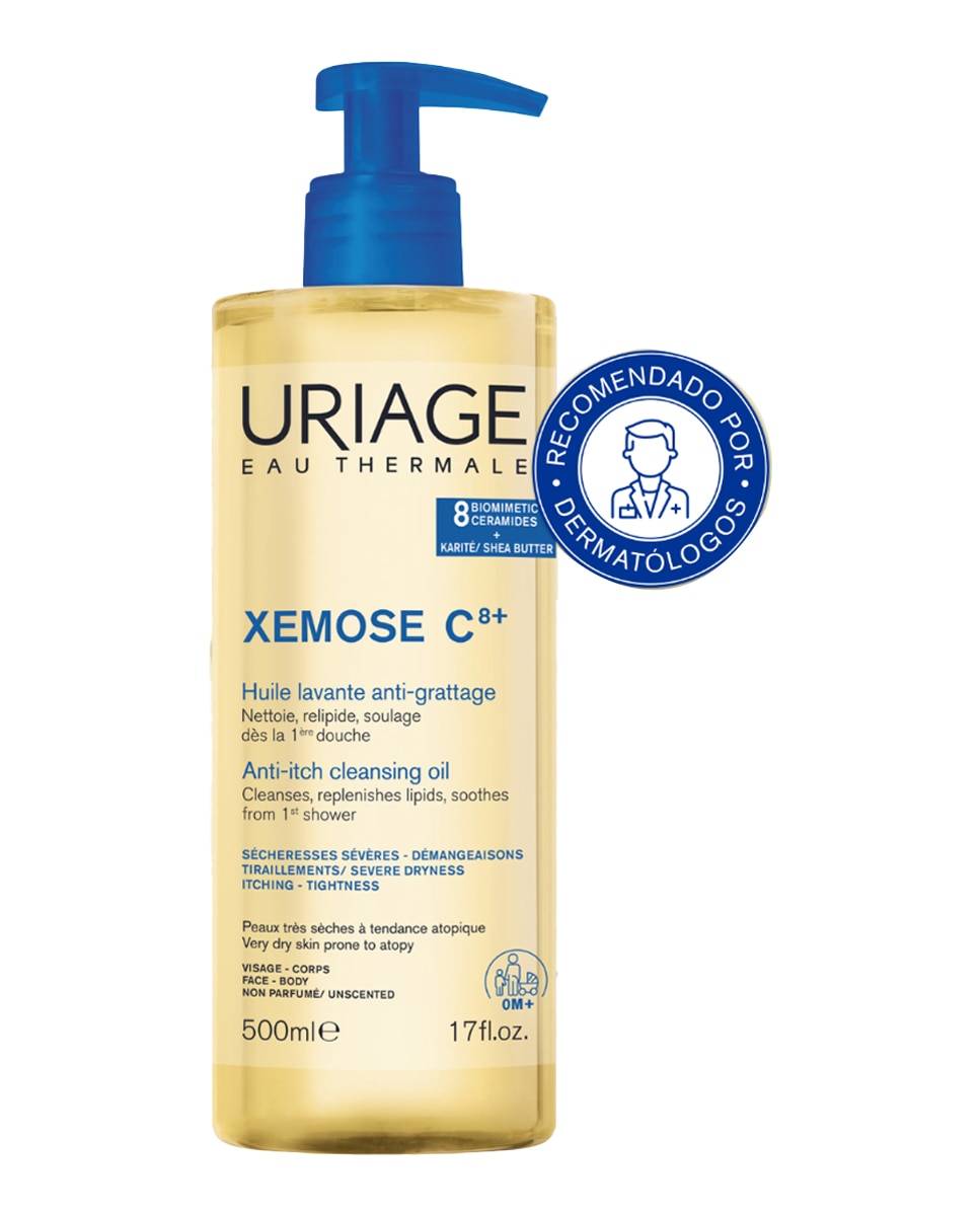 Aceite Limpiador Anti-picor Xemose C8+ 500 ml Uriage