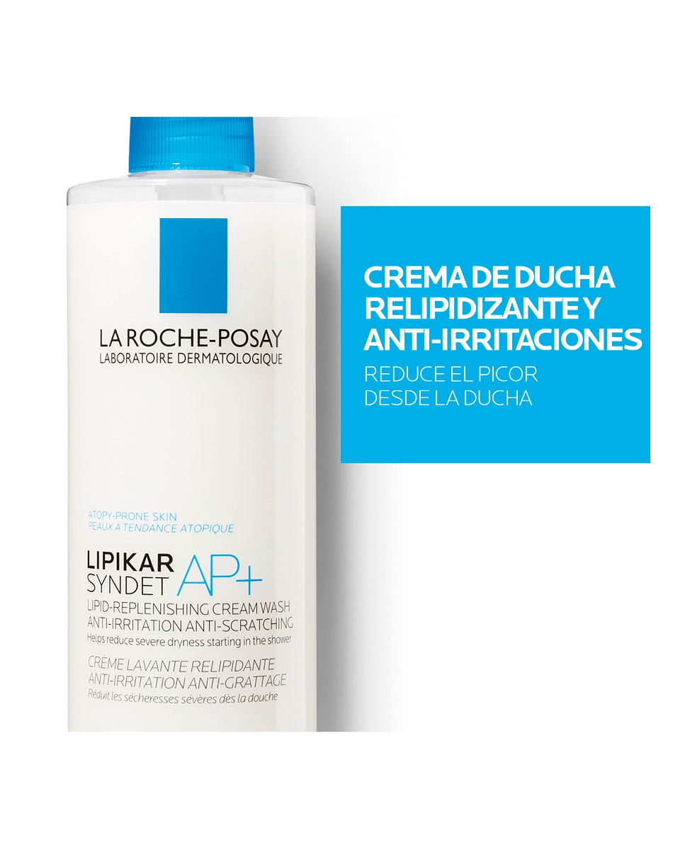 Crema de ducha para pieles con tendencia atópica Lipikar Syndet AP+ La Roche Posay - 400 ml 2