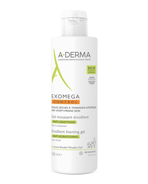 Imagen 0 de Gel Limpiador Emoliente Exomega Control 500 ml A-Derma