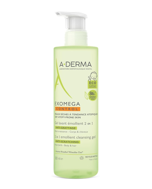 Imagen 0 de Gel Limpiador Emoliente 2 en 1 Exomega 500 ml A-Derma