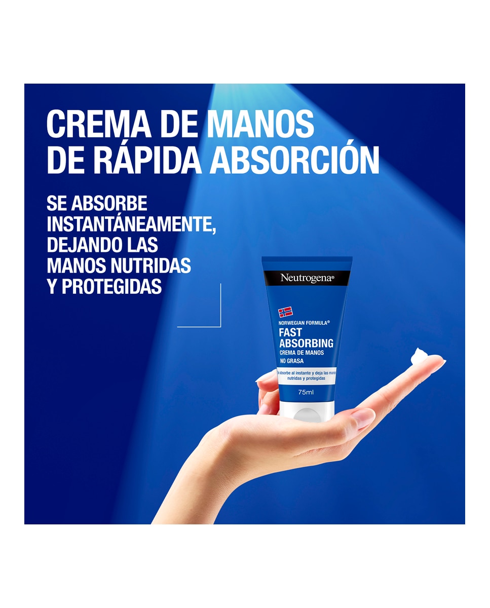 Pack Crema de Manos Rápida Absorbción para Pieles Secas y Agrietadas Fórmula Noruega Neutrogena 2