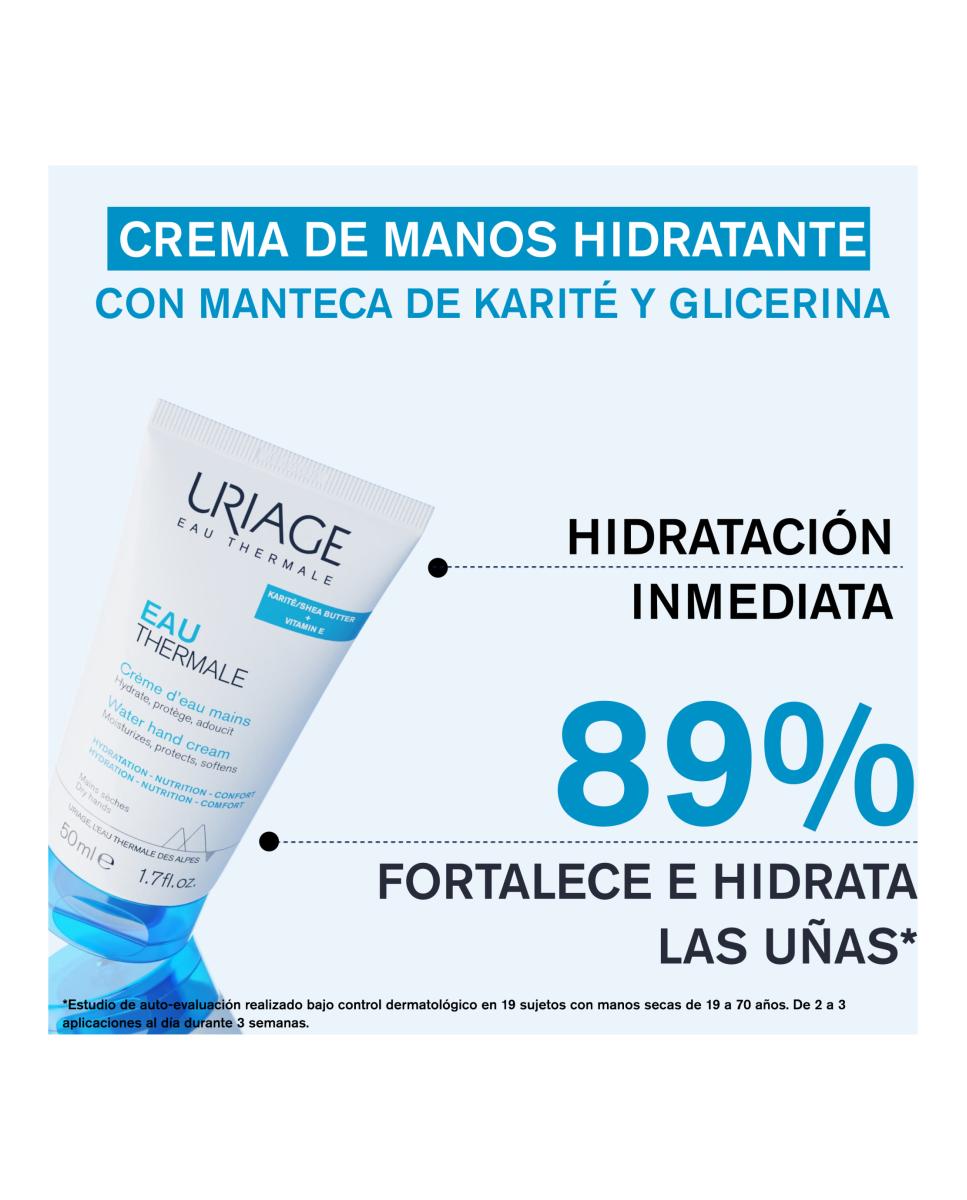 Crema de Manos Hidratante Eau Thermale 50 ml Uriage - 50 ml 4