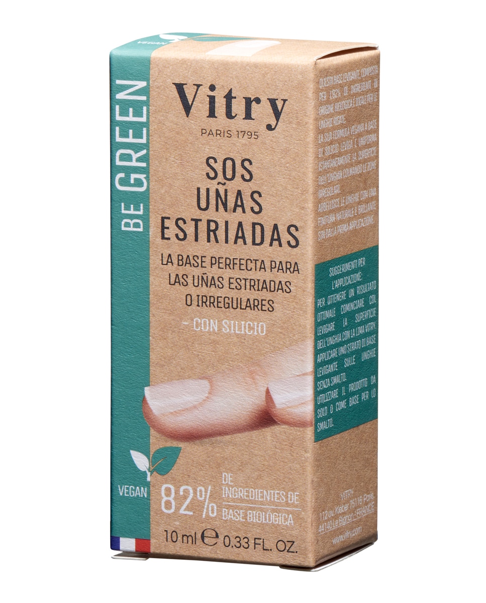 Base Alisadora Para Uñas Estriadas By Vitry - 10 ml 2