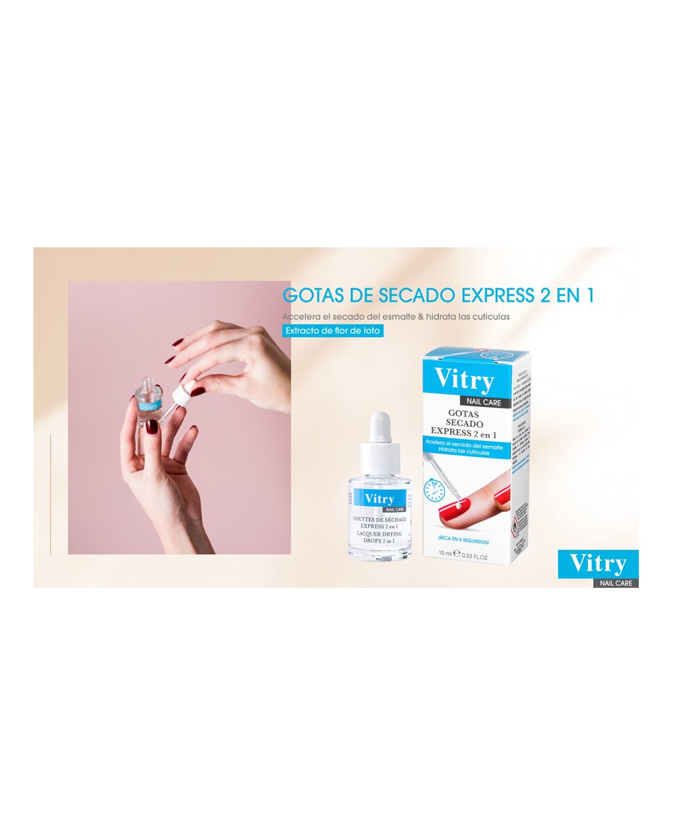 Gotas De Secado Express Para Uñas By Vitry - 10 ml 3