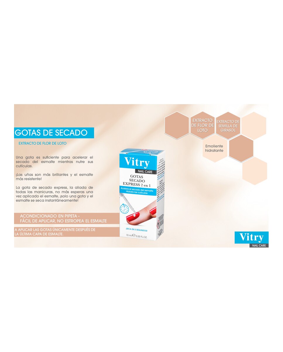 Gotas De Secado Express Para Uñas By Vitry - 10 ml 4