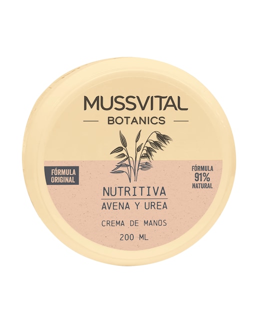 Imagen 0 de Crema Manos Avena y Urea 200 ml Mussvital Botanics