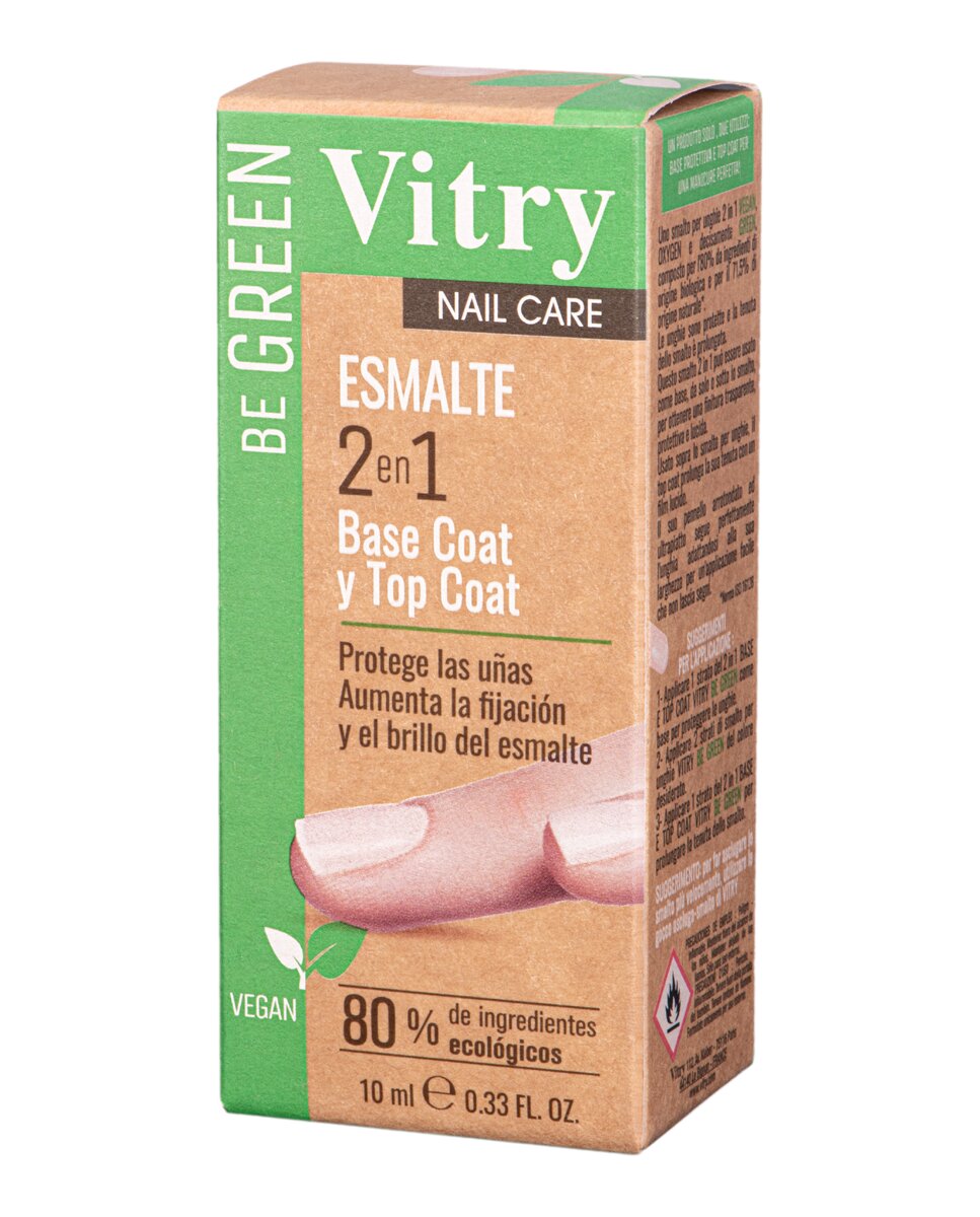 Esmalte Be Green 2 En 1 Base Coat & Top Coat  Vitry 2
