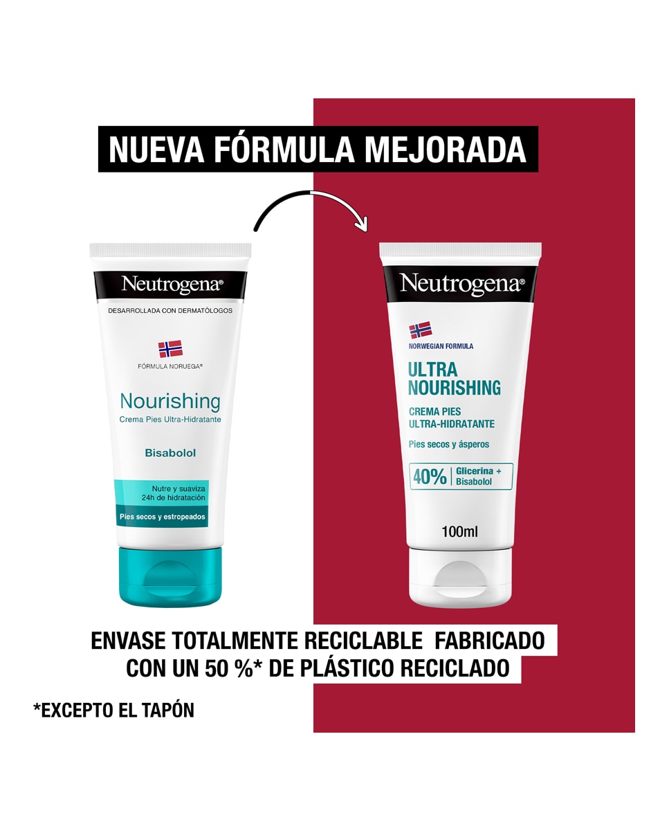 Crema de Pies Ultra Hidratante, Pies Secos y Estropeados, Talones Agrietados, 100 mlNeutrogena - 100 ml 7