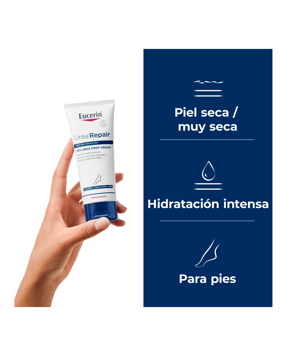 Crema de pies UreaRepair 10% Urea 100 ml Eucerin 3
