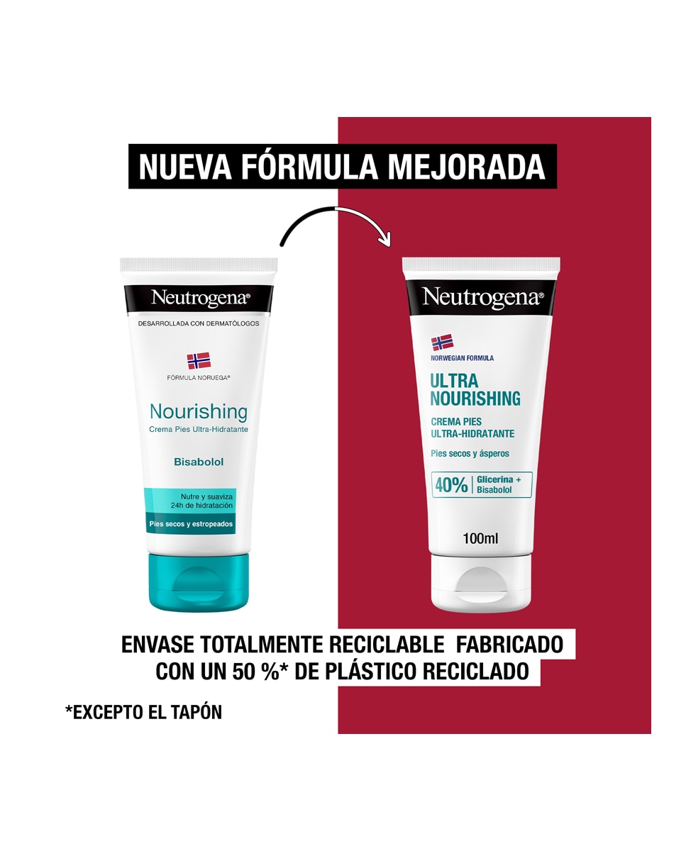 Crema Ultra-Hidratante para Pies Secos y Estropeados Fórmula Noruega Neutrogena 7