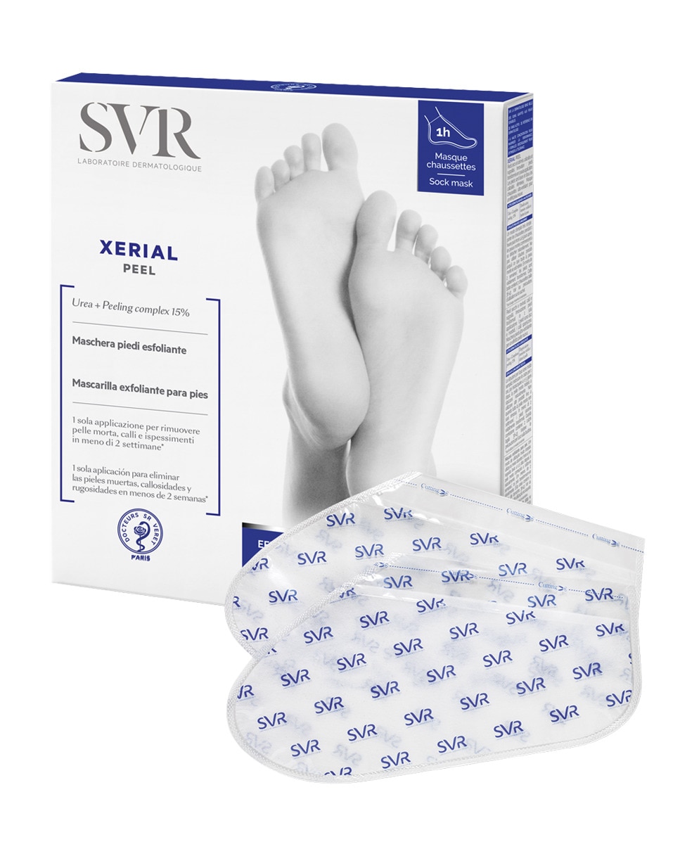 Mascarilla exfoliante para pies Xérial Peel Masque Pieds SVR 1