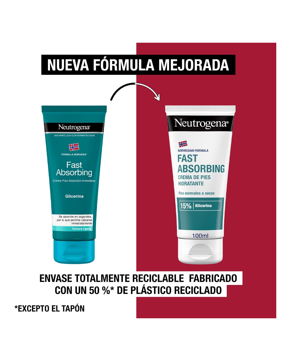 Pack Crema Pies Absorción Inmediata Fórmula Noruega Neutrogena 7