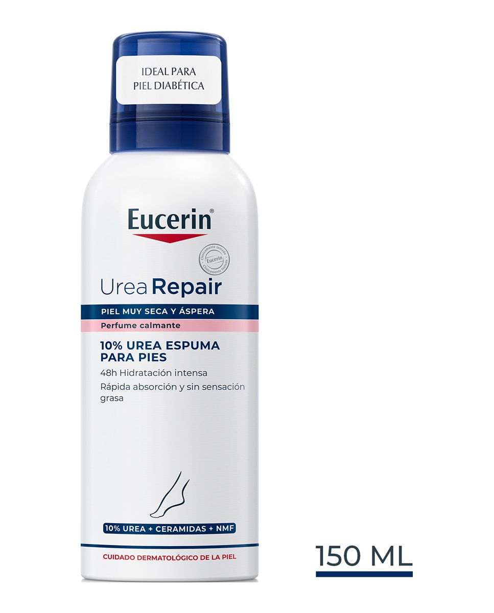 Espuma para pies UreaRepair 10% Urea 150 ml Eucerin 2