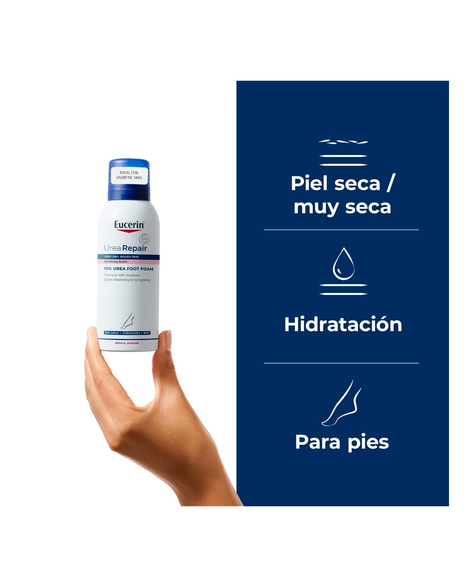 Espuma para pies UreaRepair 10% Urea 150 ml Eucerin 5
