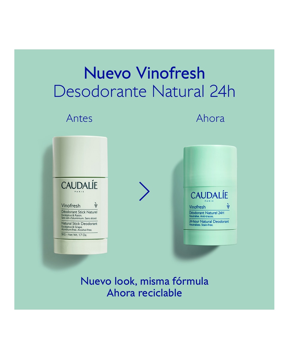 Desodorante Stick Natural Vinofresh Caudalie - 50 g 9