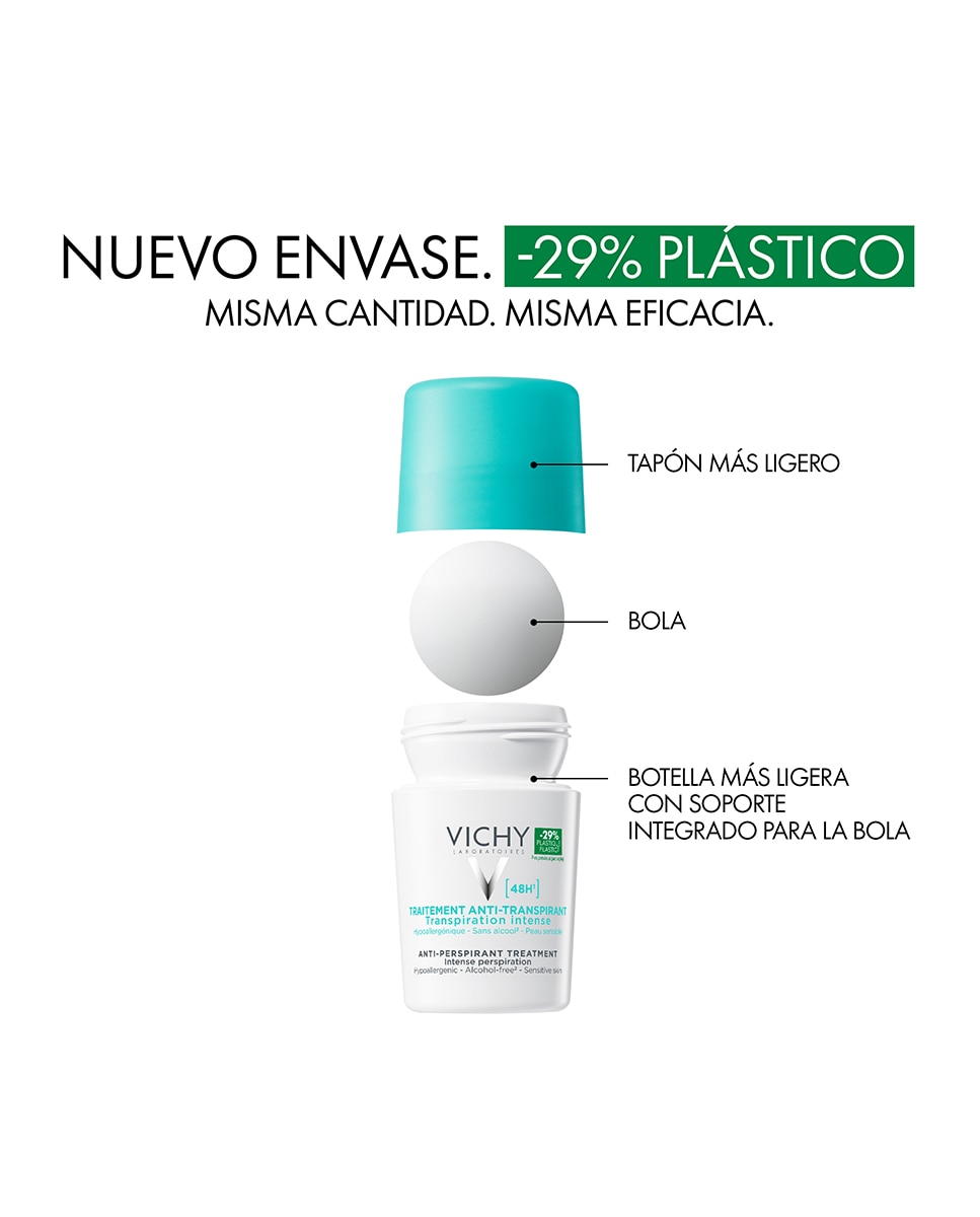 Desodorante Formato Roll-On Reguladora Protección Hasta 48 Horas De Eficacia 50 ml Vichy - 50 ml 3