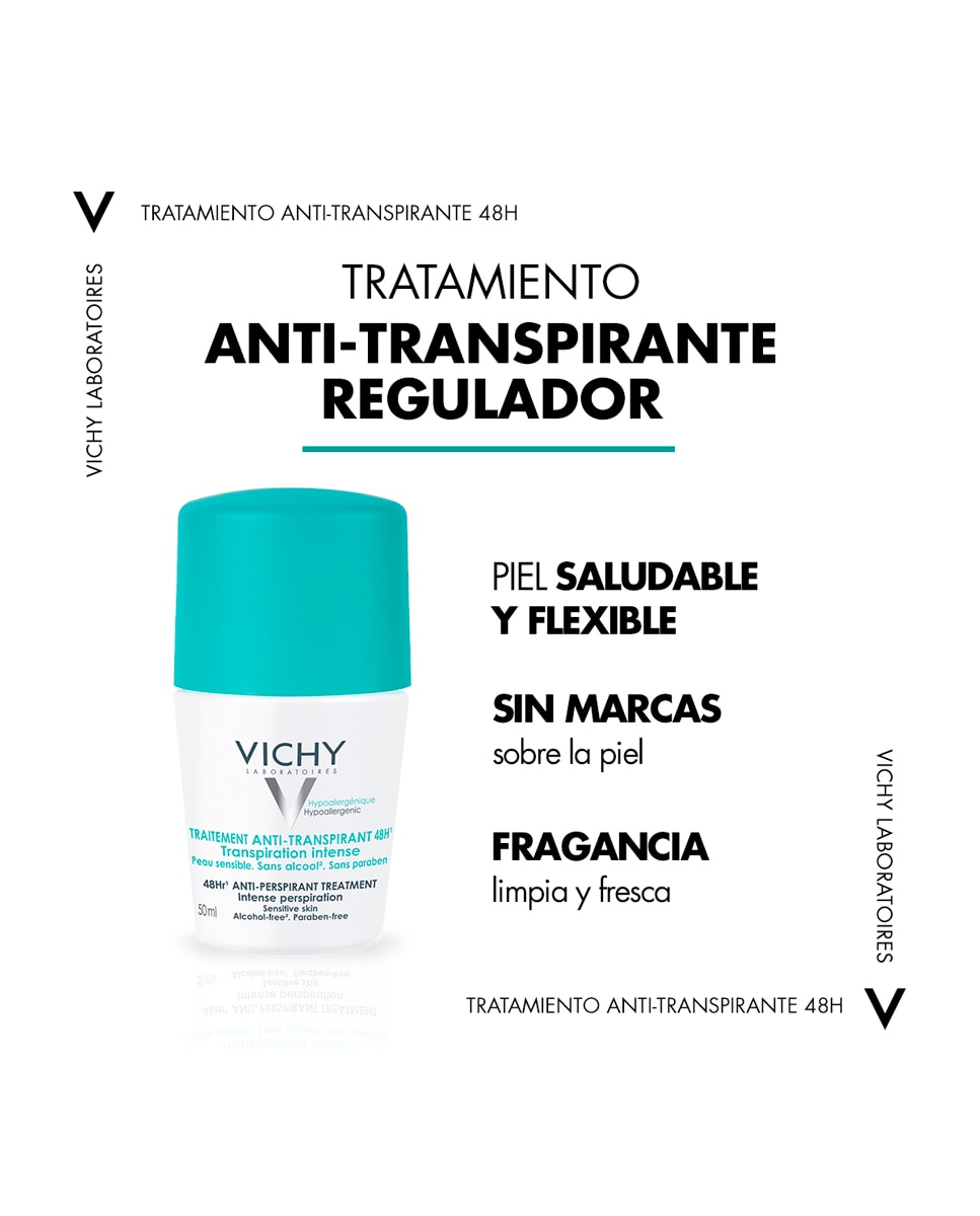 Desodorante Formato Roll-On Reguladora Protección Hasta 48 Horas De Eficacia 50 ml Vichy - 50 ml 6