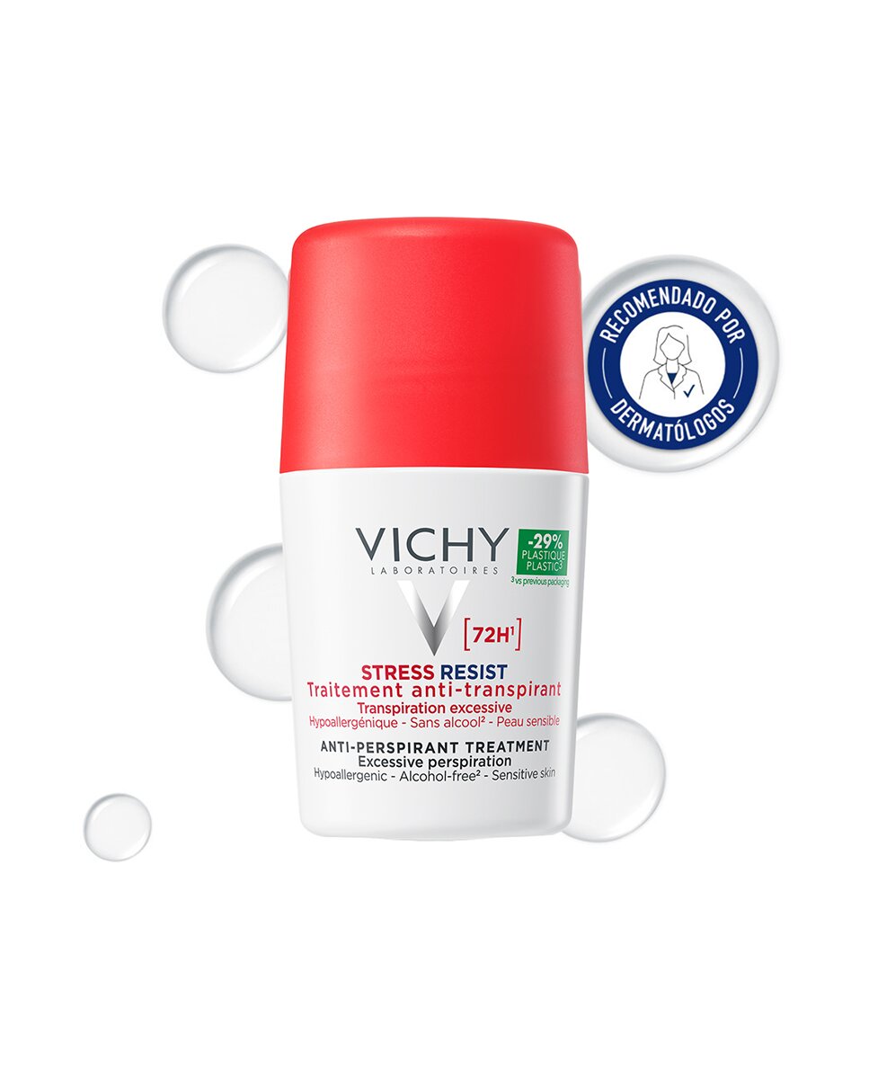 Imagen 2 de Desodorante Bola Stress Resist Tratamiento Intensivo 72H Vichy - 50 ml