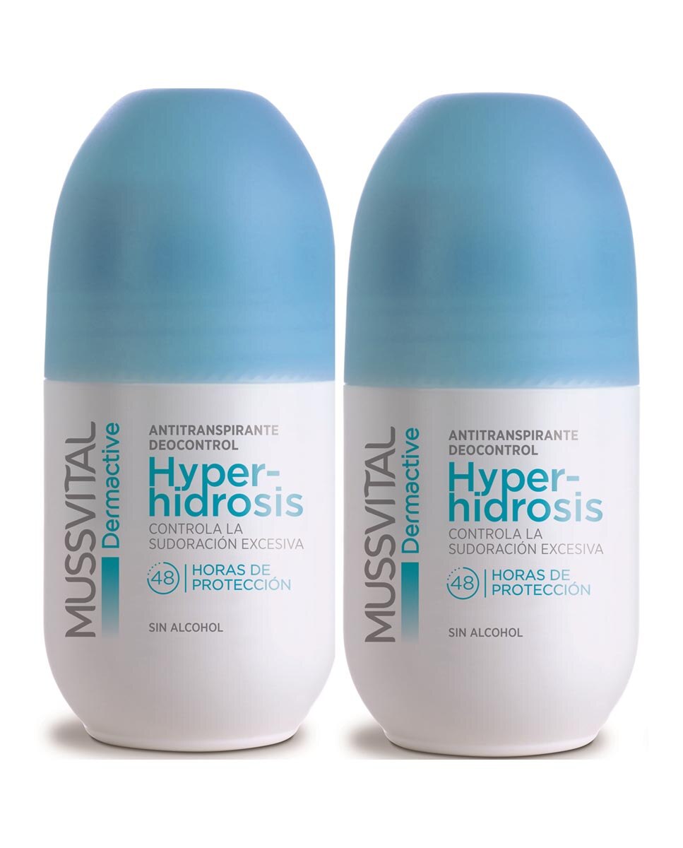 Hyperhidr Pack Desdorante Dermactive Rollon Hyperhidr Mussvital · El Corte Inglés